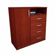 Comoda Centro Estant C40W 4 Cajones 1 Puerta Wengue