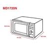 Microondas Atma MD1720N 20 Litros Digital Blanco