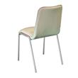 Silla Dakot 3970000A BL Parma Rt Aluminio Cuerina Blanca