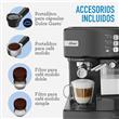 Cafetera Oster TEM6603BAR Expresso Automatica Y Manual Negra