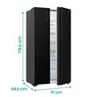Heladera Hisense RC-67WSG Negra 518 Litros No Frost Side By Side
