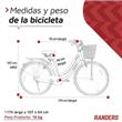 Bicicleta Randers BKE-136-A Paseo Dama Vintage R26 Aluminio Crema