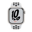 Smartwatch Apple MKNA3LE/A Nike Serie 7 Sport Band 45Mm Starlight Aluminio Platino Blanco