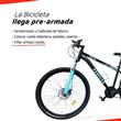 Bicicleta Randers BKE-2129-ST R29 21 Velocidades Aluminio Negro con Turquesa