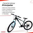 Bicicleta Randers BKE-2129-ST R29 21 Velocidades Aluminio Negro con Turquesa
