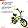 Bicicleta Randers BKE-120-D Niño R12 Verde Fluo