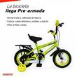 Bicicleta Randers BKE-120-D Niño R12 Verde Fluo