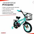 Bicicleta Randers BKE-121-A Niña R12 Verde