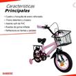 Bicicleta Randers BKE-121-B R12 Acero Niña Rosa