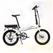 Bicicleta Randers BKE-E2001-A Electrica Plegable R20 7 Velocidades Blanca