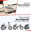 Bicicleta Randers BKE-E2001-A Electrica Plegable R20 7 Velocidades Blanca