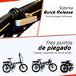 Bicicleta Randers BKE-E2001-B Electrica Plegable R20 7 Velocidades Negra