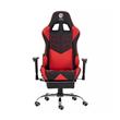 Silla Gamer Kanji KJ-488T-BR Roja y Negra Reclinable 180°