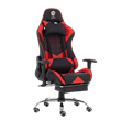 Silla Gamer Kanji KJ-488T-BR Roja y Negra Reclinable 180°