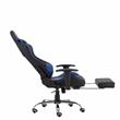 Silla Gamer Kanji KJ-488T-BB Azul y Negra Reclinable 180°