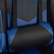 Silla Gamer Kanji KJ-488T-BB Azul y Negra Reclinable 180°