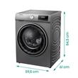 Lavasecarropas Hisense WDQY1014T 10Kg Seca 6Kg 1400Rpm Plata Inverter