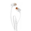 Auricular JBL JBLT110WHT In Ear con Microfono 1.2Mt Blanco
