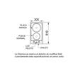 Anafe Domec 53905 AEX2G 2500W Acero Electrico