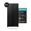 Heladera Hisense RS3N428NAB Negra 468 Litros No Frost Side By Side