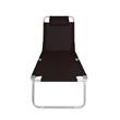 Sillon de Playa Mor 002705 Reclinable Negro Caño Aluminio