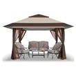 Gazebo Php TZFG036-3.3*3.3 de Jardin Montable 3.3x3.3 Mts con Mosquitero