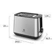 Tostadora Electrolux ETS25 800W 7 Niveles Acero