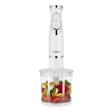 Licuadora de Mano Atma LMAT8528BP 600W Con Batidor, Espumador Y Chopper Blanca