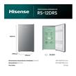 Heladera Hisense RS-12DRS 94 Litros Gris Bajo Mesada