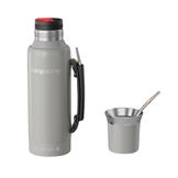 Termo Kanji KJH-PE10M-G 1 Litro Electrico Gris Mate Y Bombilla