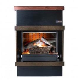 Calefactor Tas-Eme A Gas Hogar Kamin Kompakt Frontal Con Tapa Cedro