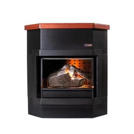 Calefactor Tas-Eme Kamin Frontal Hogar A Gas Con Tapa Cedro