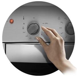 Horno Longvie H1900X 60Cm A Gas Acero Electrico Grill