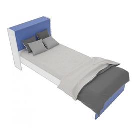 Cama Orlandi J.372 Juvenil 1 Plaza Blanco Y Azul