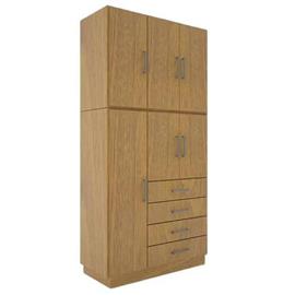 Placar Orlandi Placar.162 1.06X2.15X470Mm Roble 2 Cuerpos