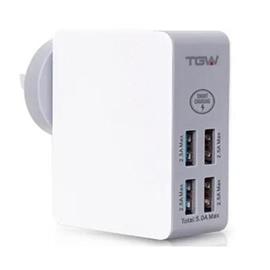 Cargador Tagwood ICHAR34 Pared Con 4 USB