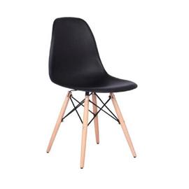 Silla Garden Life F901001 Eames Negra Patas Madera