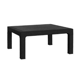 Mesa Quality Plastic Ratan Ratona 90x90 Negra