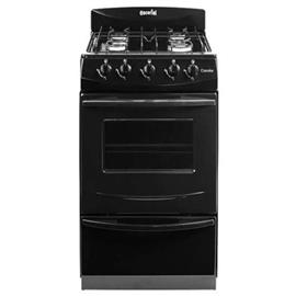 Cocina Escorial CANDOR BLK S2 GN 51Cm Negro Gas Natural
