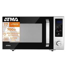 Microondas Atma MD 1820 GN 17 Litros Plata Con Grill