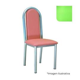 Silla Dakot 1300750A V Roma Base Aluminio Cuerina Verde Fluor