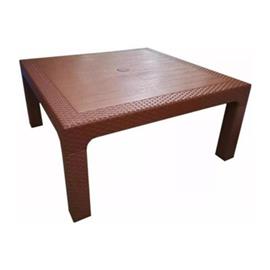 Mesa Quality Plastic Ratan Ratona 70x70 Marron