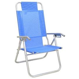 Reposera Descansar 80017 Playera 5 Posiciones Aluminio