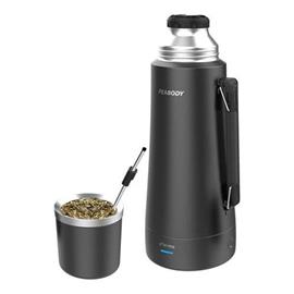 Termo Peabody Electrico PE-ET1000N 1 Litro 700W Negro Mate Y Bombilla