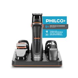 Grooming Kit Philco CB8870PN 15 Piezas Multiples Accesorios Cuchilla de Acero