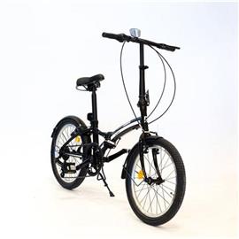 Bicicleta Randers BKE-720-A Rodado 20 Plegable 7 Velocidades Negro