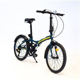 Bicicleta Randers BKE-720-B Rodado 20 Plegable 7 Velocidades Azul Petroleo