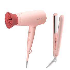 Combo Secador + Pinza de Cabello Philips BHP398/00 Serie 3000 1600W + Placa Ceramica