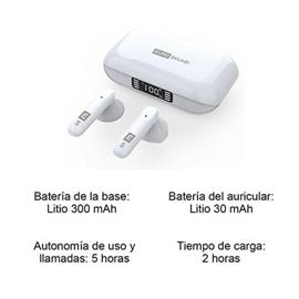 Auricular Eurosound ES-BK1110-WHT Brick In Ear Bluetooth White