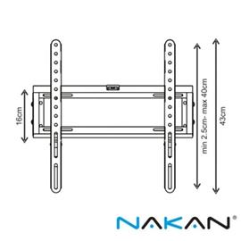 Soporte Nakan SPL-495I 32" A 60" Reclinable